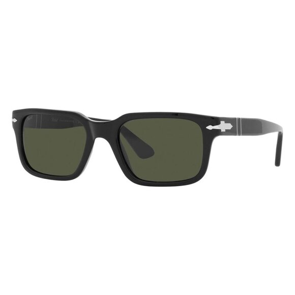 New PERSOL Black Rectangle PO3272S 95/31 Sunglasses Women - Picture 1 of 4
